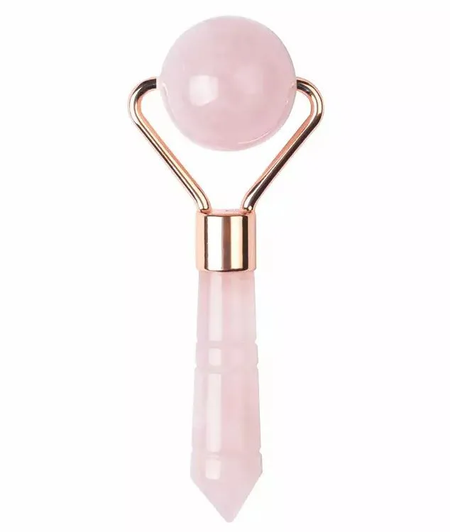 Cây lăn ngọc bích mặt thạch anh hồng đầu tròn nhỏ