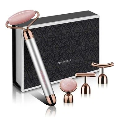 4 trong 1 Máy mát xa con lăn mặt Quartz Rose