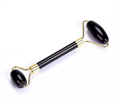 Con Lăn Massage Mặt Đá Ngọc Obsidian Đen