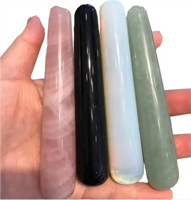Pha lê tinh thể thạch anh tự nhiên Jade Wands Massager