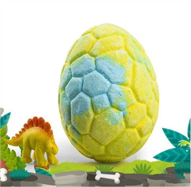 Bom tắm hình khủng long với đồ chơi