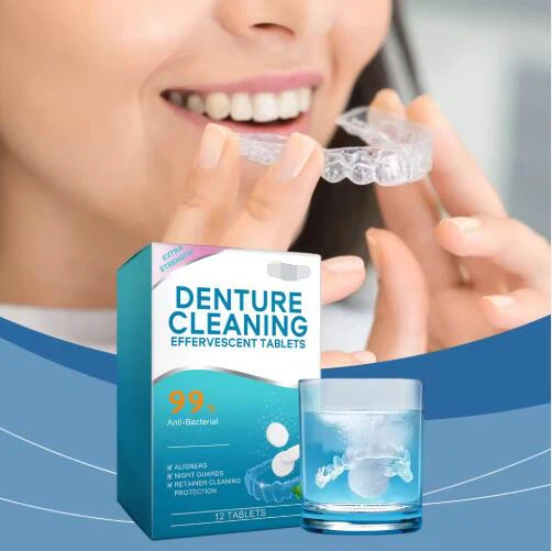 Portable Denture Cleaning Effervescent Tablets Portable Denture Cleaning Effervescent Tablets