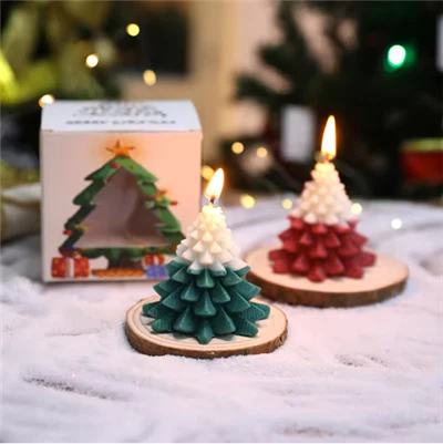 Cây nến thơm mini cây thông Noel