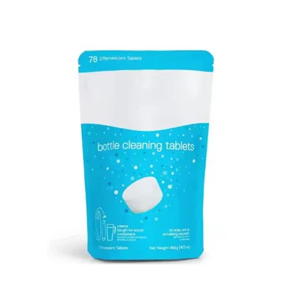 Viên thuốc làm sạch chai nước